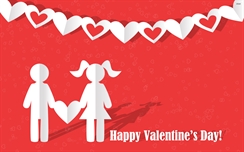 Happy Valentines day Love Heart Couple